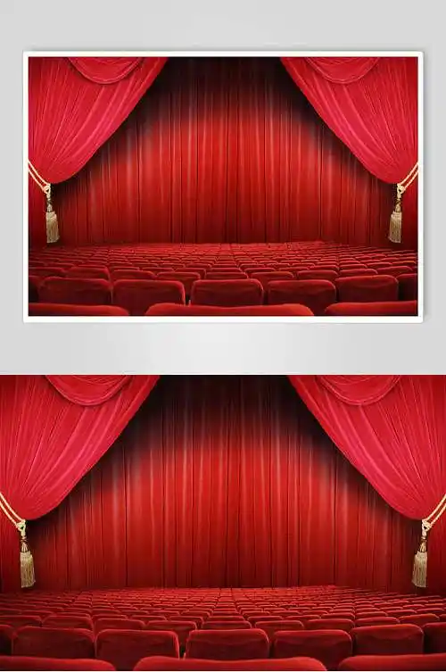 舞台幕布背景图片