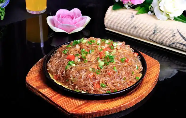 铁板水晶粉丝_湘里人家湘菜馆