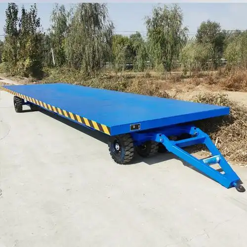 定制牵引平板车 大吨位牵引重型四轮拖车 厂区转运车 物流运输搬运