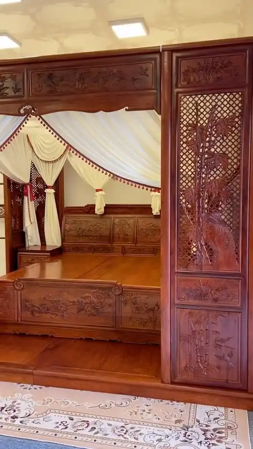 我要上热门#古代的婚床