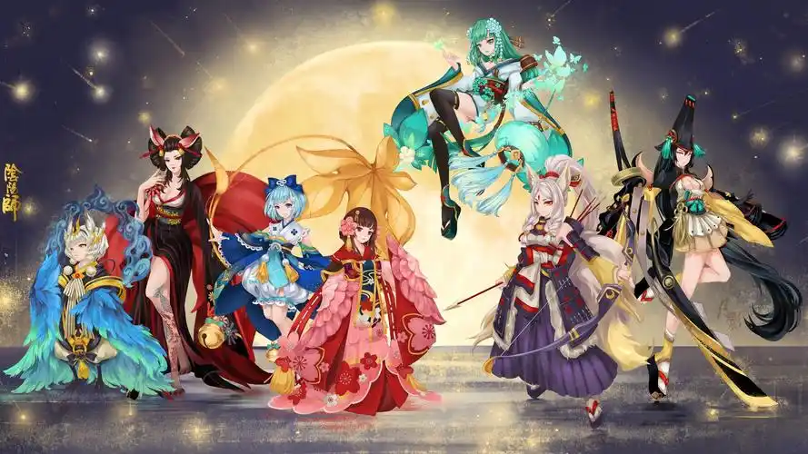 阴阳师 手游微群像 插画 同人 4k高清壁纸壁纸阴阳师壁纸图片_桌面