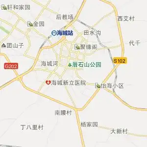 鞍山海城22路上行公交线路