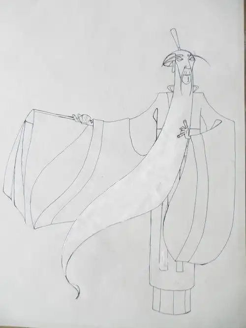 太乙真人的简笔画怎么画