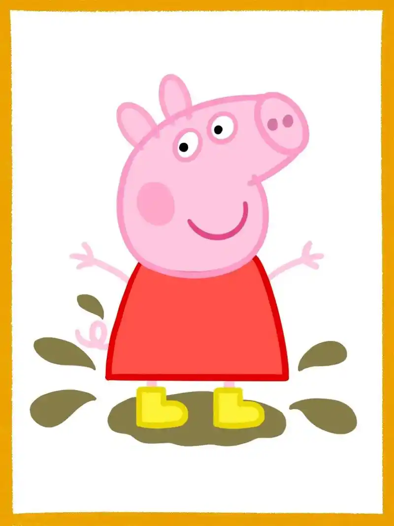 小猪佩奇 #简笔画 #小猪佩奇 - 抖音