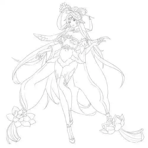 游戏插画~想欣赏妾身的舞姿吗?貂蝉人物绘制!