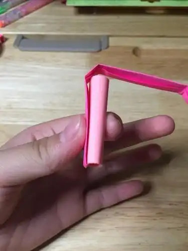 简单好学的手工diy折纸教程彩纸小笔帽折叠方法