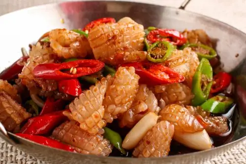 干锅鱿鱼 美食 膳食