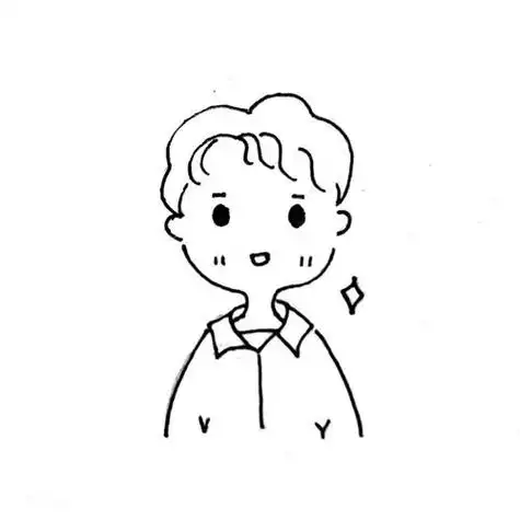 王俊凯简笔画头像