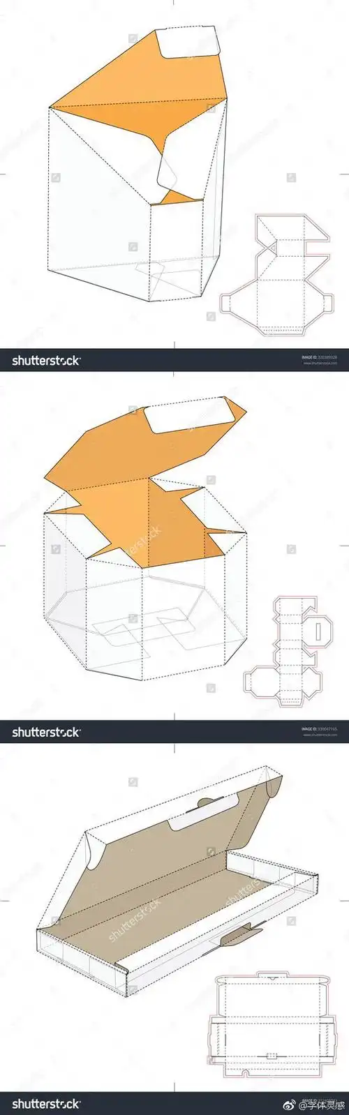 创意包装设计展开图大全