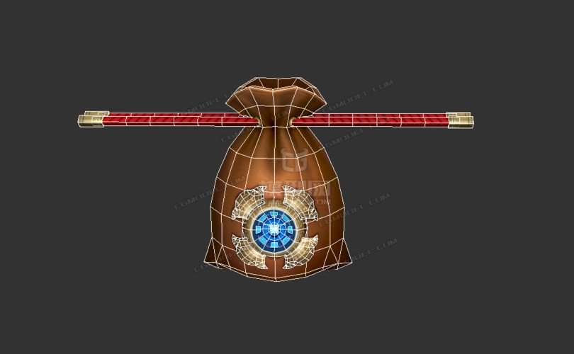 伏妖袋,伏魔袋(带符文降妖降魔的布袋,口袋子,驱魔人法器)