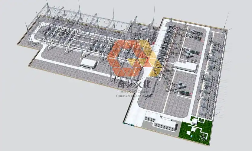 变电站三维仿真成果展示_建设