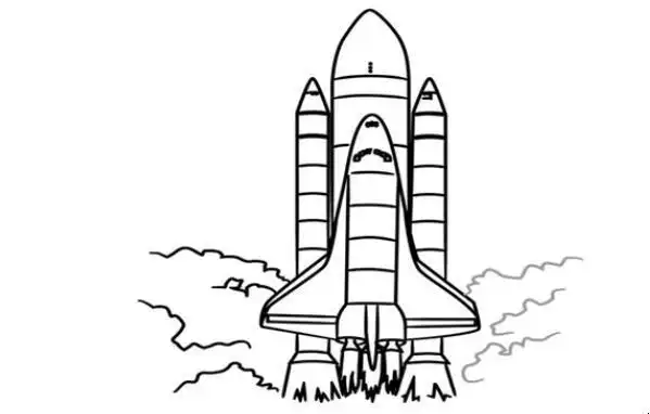 宇宙飞船简笔画怎么画