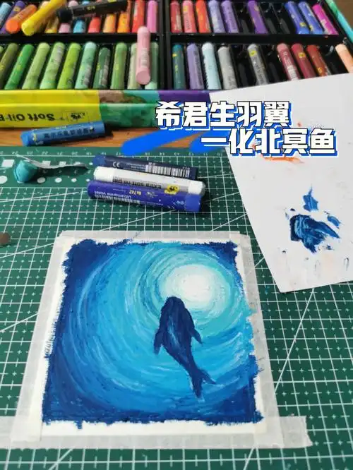 油画棒鲸鱼