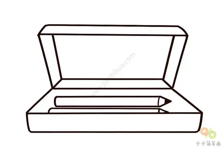 文具盒简笔画图片教程--简笔画大全