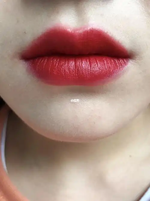 浓郁石榴红_口红_日记_美颜_质地_丝绒哑光_我的口红日记_美妆_彩妆