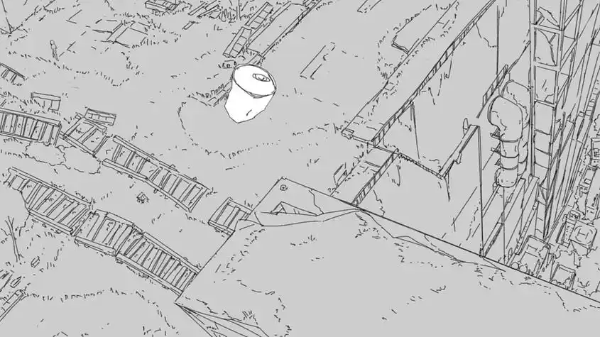 废墟简笔画城市废墟简笔画