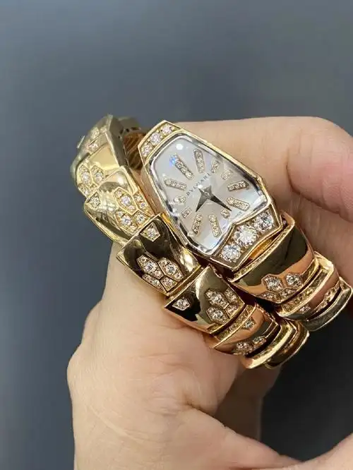 lisa不同款但同系列宝格丽的蛇形手表