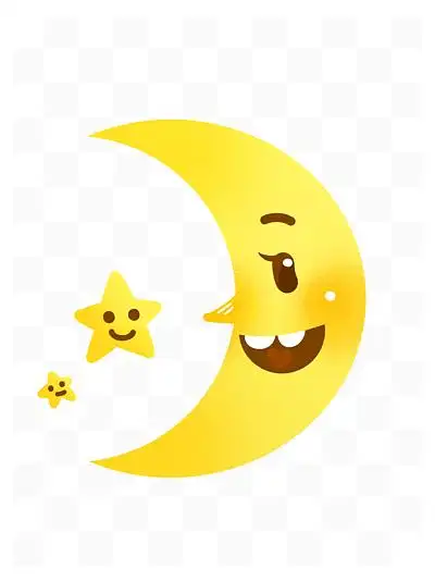 日月 i> i>星 /i> /i>辰可爱卡通行 i> i>星 /i> /i>月球黄月亮月食 i