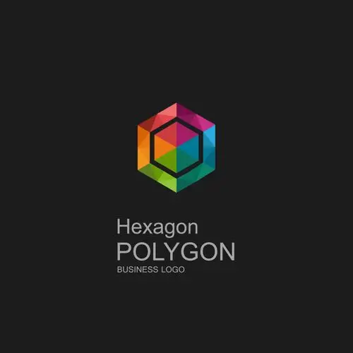 抽象矢量现代时尚菱形标志设计