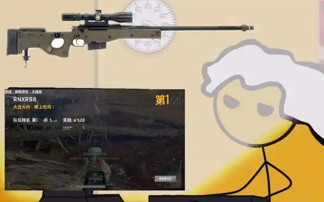 绝地求生里面的狙击神器awm来头有多大?