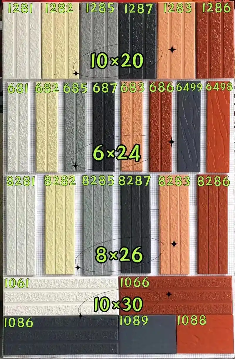 外墙线条砖.外墙线条|线条砖|通体砖|喷墨砖|多颜色|多规格 - 抖音