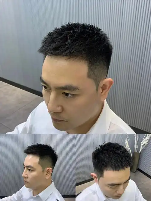 男士发型参考  男生短发夏日必备发型男生短发 立体短前刺#男生发型