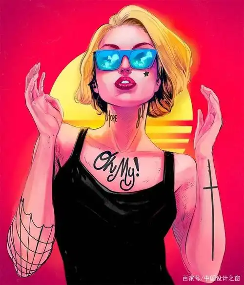 巴西插画师diberkato 一组炫酷潮流青年插画