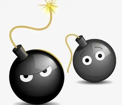 卡通地雷素材_卡通地雷图片元素-觅元素