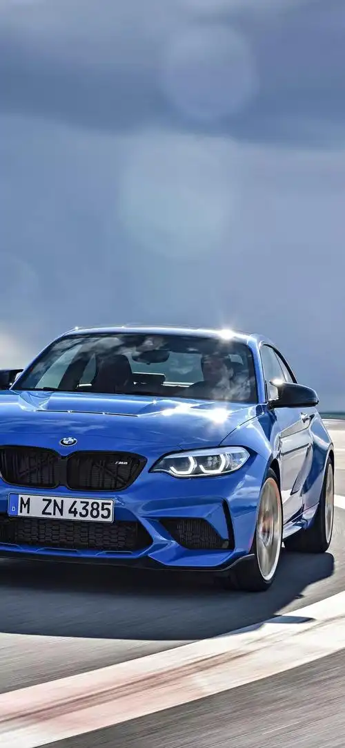 高清壁纸史上最强宝马m2m2cs天际蓝车漆请查收