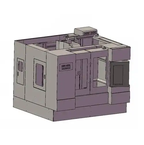 加工中心钣金_三维结构图_玉环精格机床附件有限公司