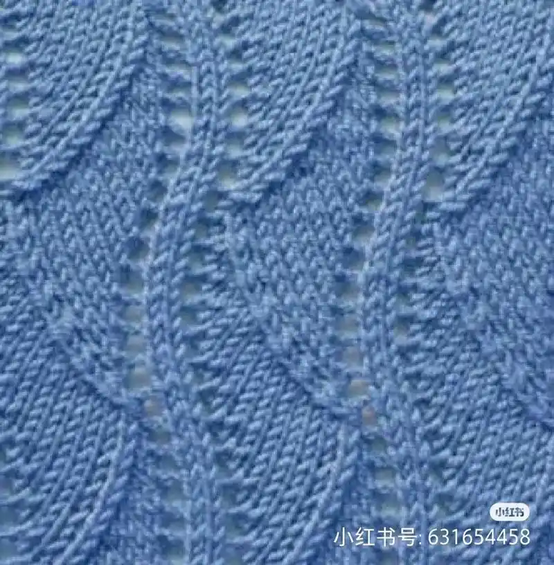 春天的花开了——棒针镂空花样编织图解 - 抖音