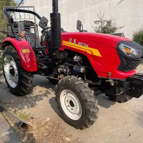 力王50马力拖拉机大型农场四轮四驱耕地机山地履带旋耕机图片