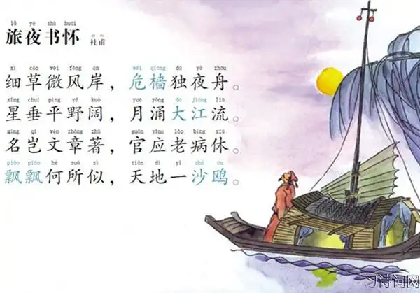 旅夜书怀杜甫古诗原文翻译及鉴赏