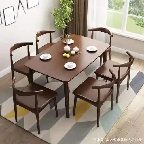 家用餐厅实木餐桌餐椅家用餐桌餐椅图片