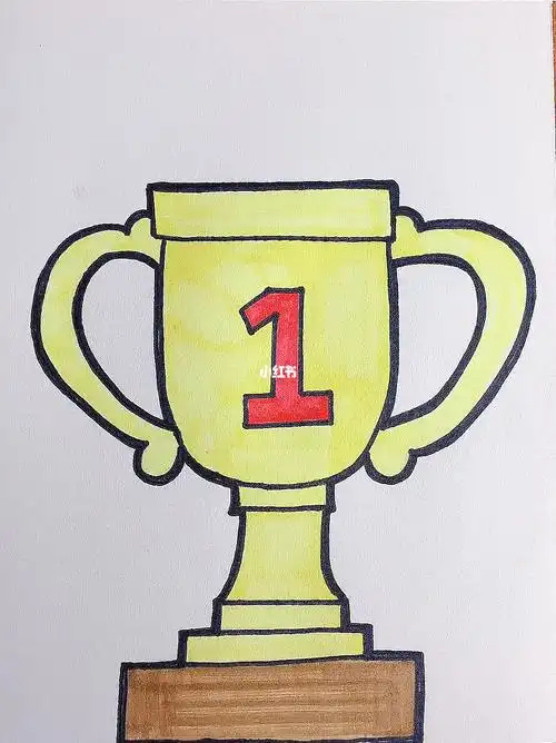 奖杯  #简笔画  #创意儿童画