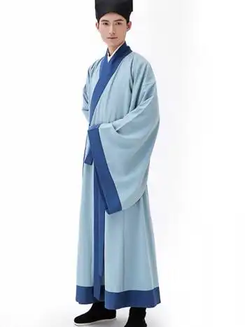 新白娘子传奇服装许仙人物角色舞台演出服古代男书生古装汉服宁采臣公