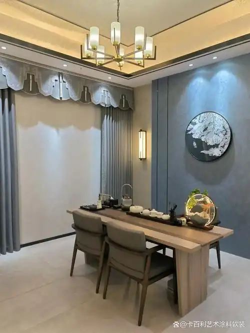 背景墙艺术漆效果图