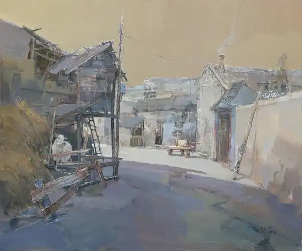 《乡村印象》油画  符巨谟