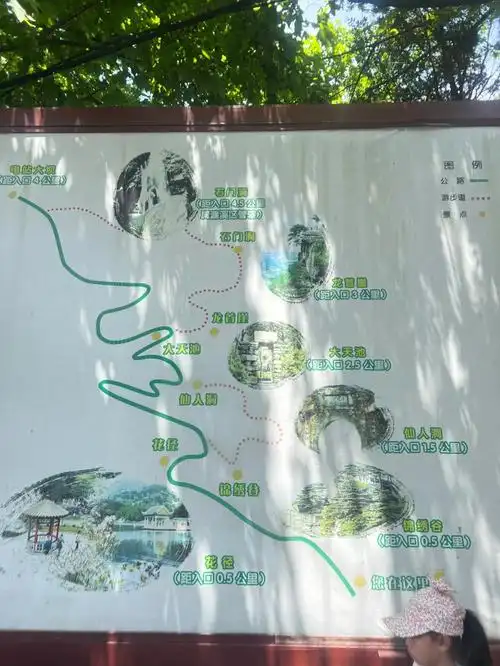 庐山西线一日游西线线路图