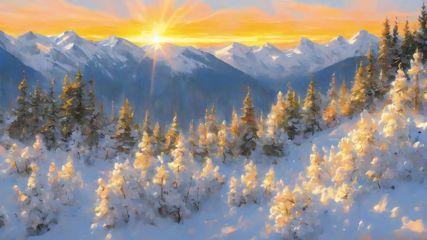 白色雪山背景,氛围感拉满9015