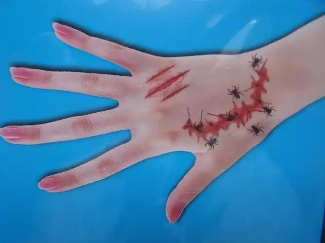 万圣节伤口恐怖血迹伤痕疤痕贴防水纹身贴纸亚马逊抖音装饰爆款