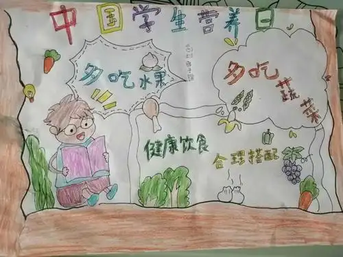 营养日绘画作品