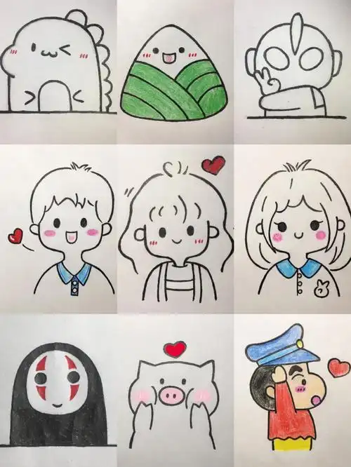 这里也太多小可爱了吧简笔画教程合集