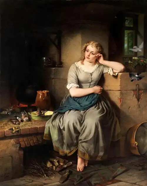 18世纪德国柔美的古典主义女性肖像油画︱路易斯·阿米·布兰克