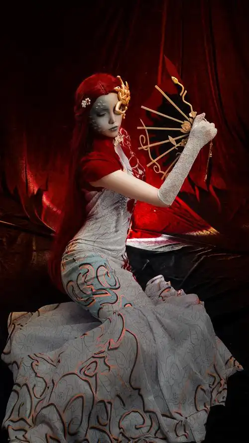 三组国人coser扮演的手游《第五人格》角色红蝶十三娘!十分传神