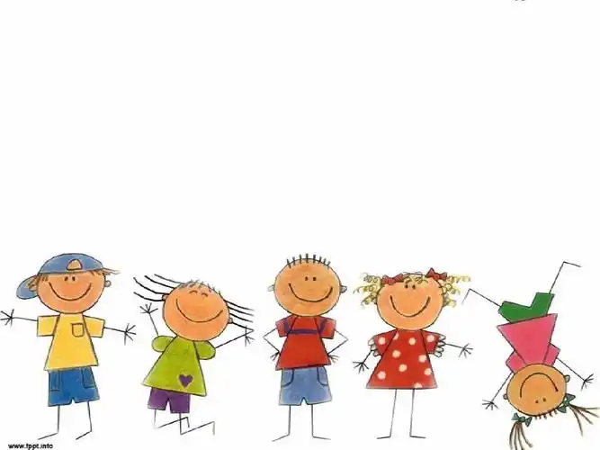 卡通动漫卡通小孩素材ppt模板