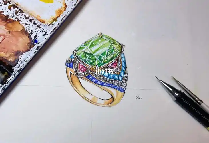 珠宝设计手绘临摹