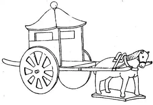 古代的马车的简笔画怎么画