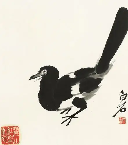 齐白石-喜鹊拍卖预展,齐白石作品拍卖估价,上海匡时2018春季拍卖会