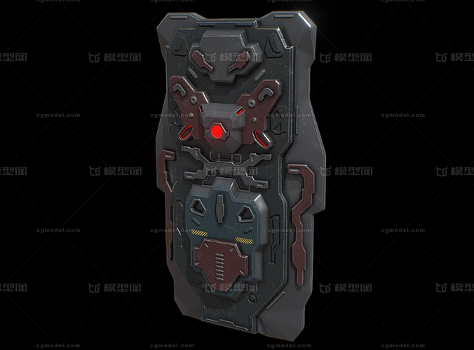 次世代 pbr 科幻护盾 防护盾 能量盾 科技攻击盾 盾牌 护盾 战盾 科幻